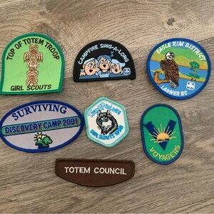 7 Girl Guides of Canada Patches Badges Guiding